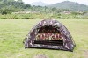 camouflage cloth dome tent