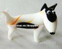 Sculpture Handmade Glass Animals White Dog For Anniversary Gift