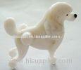 White Handmade Glass Dog Animals Figurine For Children Gift