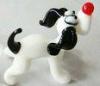 Red nose glass dogs lampwork Handmade Glass Animals figurine Decorations Gift