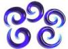 Custom spiral ear body piercing , 16 Gauge Glass Piercing Jewelry