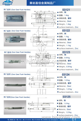 Steel/Stainless steel Paddle Handle Locks