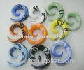 45 Gauge spiral Glass Piercing body Jewelry Navel 11.2mm For Party