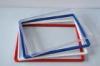 ABS Plastic Pop Display Frame Stand , Plastic Snap Frames In Red Yellow Blue