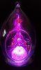 Xmas Glass ball angle with LED changing light , Handmade Glass Christmas Ornaments