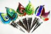 Art Cone Hand Blown Glass Wine Stoppers In Bulk For Party Engagement