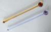 Color Glass Swizzle Sticks Glass Stirring Wine Rod In Party