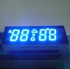 Ultra bright blue Four digit 0.38&quot; common cathode seven segment led displays for oven,operating temperature 120C