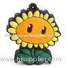 Soft Rubber Sunflower Customized USB Flash Drive 4GB 8GB 16GB