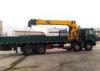 16 Ton Telescopic Boom Truck Crane With 80 L/min , Heavy Duty