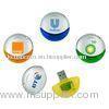 Round Body Plastic USB Flash Drive , 4GB 8GB Memory Sticks