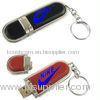 Password Protection Leather USB Flash Disk With Custom LOGO