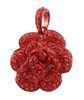 Red Black Flower Jewelry USB Flash Drive Pendant Custom