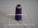 High Tenacity Purple Polyester Dyed Yarn , Spun Polyester Thread