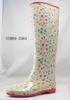 Colorful Flower Rubber Printed Rain Boots For Women Size 40