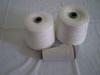 Ring Spun 100% Polyester Raw White Yarn For Knitting Glove , Scarf
