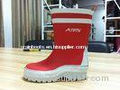 Size 28 Red Kids / Children Fishing Rain Boots Warm Cotton Lining