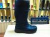 OEM / ODM Printing Knee Winter Black PU Boots For Agriculture