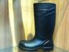 Customized Black Knee PU Boots With Mutispandex Lining Size 45