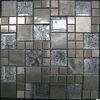 Stone Mixed Crystal Glass Mosaic Tile, Stainless Steel Matt Mosaic Wall Tiles