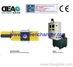 new continuous screen changer for foaming extrusion plastic machine