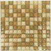 Crackle Mixed Crystal Glass Mosaic Tile Sheet For Bathroom Decoration 300x300mm