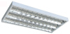 surface mount T8 fluorescent grid light fixture