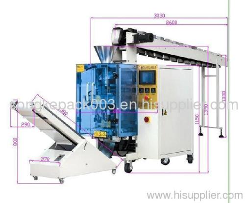 SK-200B Semi-automatic Vertical Form-Fill-Seal Machine for potato chips, crispy rise, fruit jelly,tea,dumpling,etc