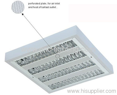 Ceiling Grille lamp fixture T8 fluorescent