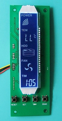 Computer fan controller with LCD display