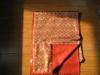 Autumn Orange Ladies Silk Pashmina Scarf Hand Printing