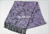 Elegant Purple Men And Ladies Woven Silk Scarf Size 8 * 2cm