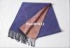 30 * 165cm Purple Long Woven Silk Scarf With Warm And Elegant