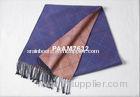 30 * 165cm Purple Long Woven Silk Scarf With Warm And Elegant