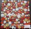 Pebble Free Stone Mixed Crystal Glass Mosaic Tile For Hotel Swimming Pool
