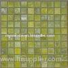 Green Swimming Pool Glass Mosaic Tiles For Bathroom Decoration