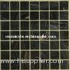 Black Galaxy Glass Mosaic Tiles, 10x10 Smooth Bathroom Mosaic Floor Tiles