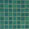 Decorative Glossy Green Glass Mosaics Tiles For Bathroom Dust-Proof