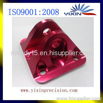red anodized cnc milled aluminum parts