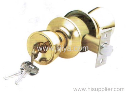 door lock knob/double steel door knob lock/key code knob lock/key in knob lock with deadbolt