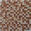 Crystal Glass and Marble Mosaic Tile 23x23mm