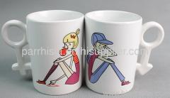 Sublimation New Lover's white mug