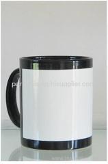 Sublimation Black Flower Blank Mug