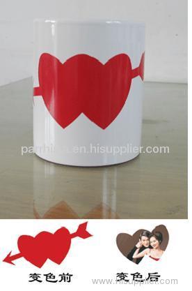 Sublimation Heart Color Changing Mug