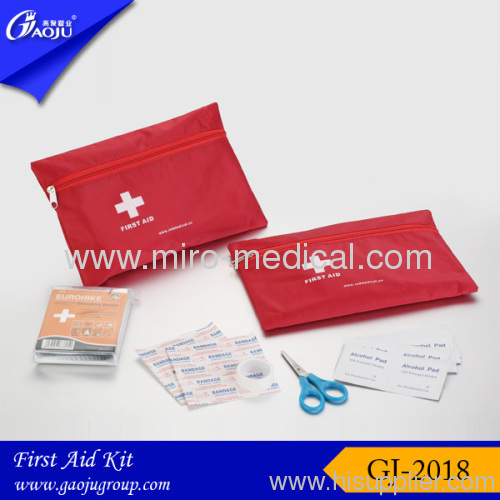 Red Nylon material Small gift first aid kit bag