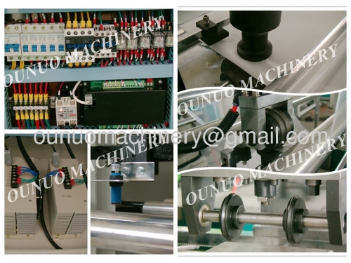 2013 New model automatic non woven box bag making machine with handle