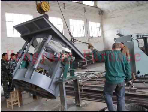 Metal melting induction furnace