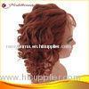 18 Inch Spring Curl Human Hair Full Lace Wigs With Custom Color