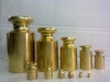 KNOB TYPE BRASS PLATED WEIGHT SET