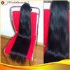 100% Virgin 104cm Black Ponytail Real Hair Extensions , Synthetic Ponytails